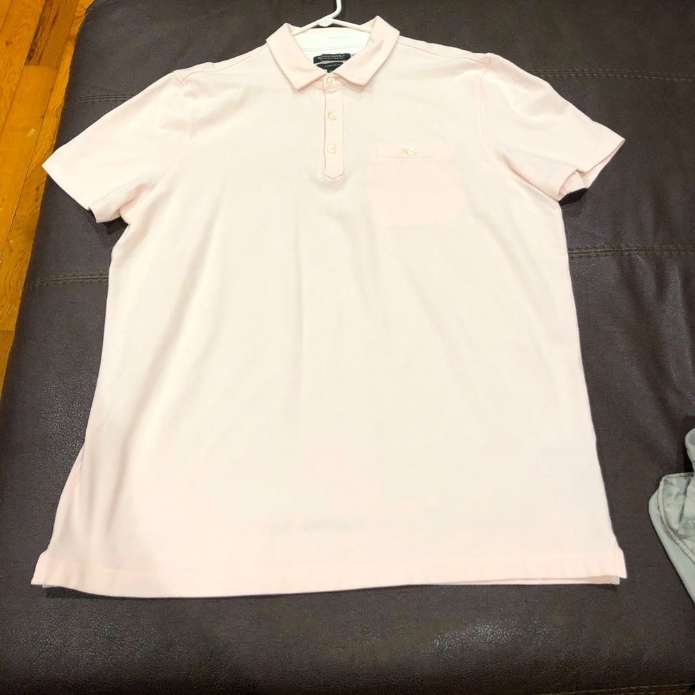 Banana Republic Men’s XL Light Pink Dressy Polo